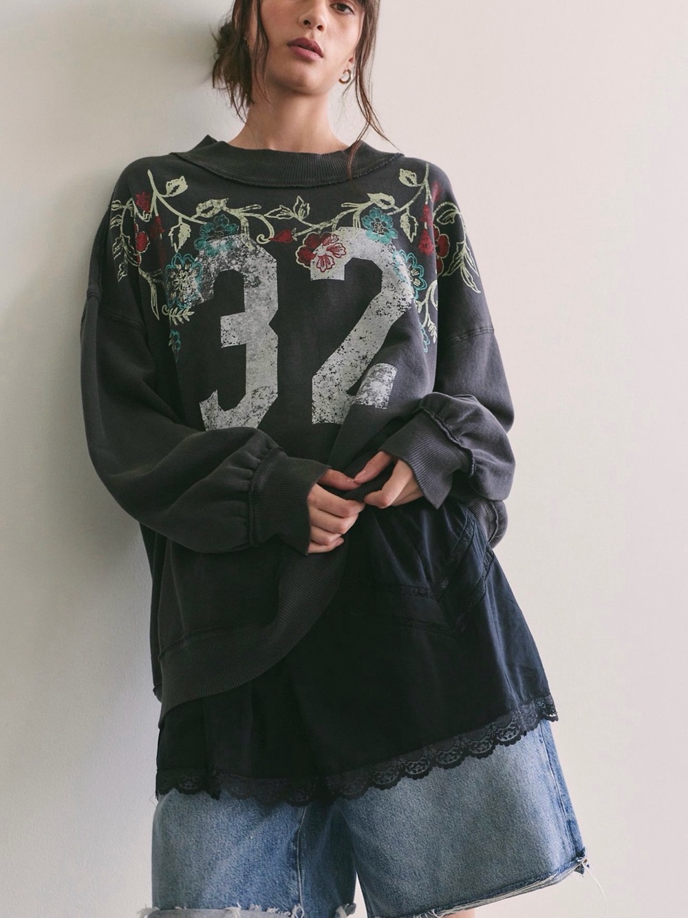 FREE PEOPLE WE THE FREE PALM SPRING TURTLENECK SIZE XS-OVERSIZED